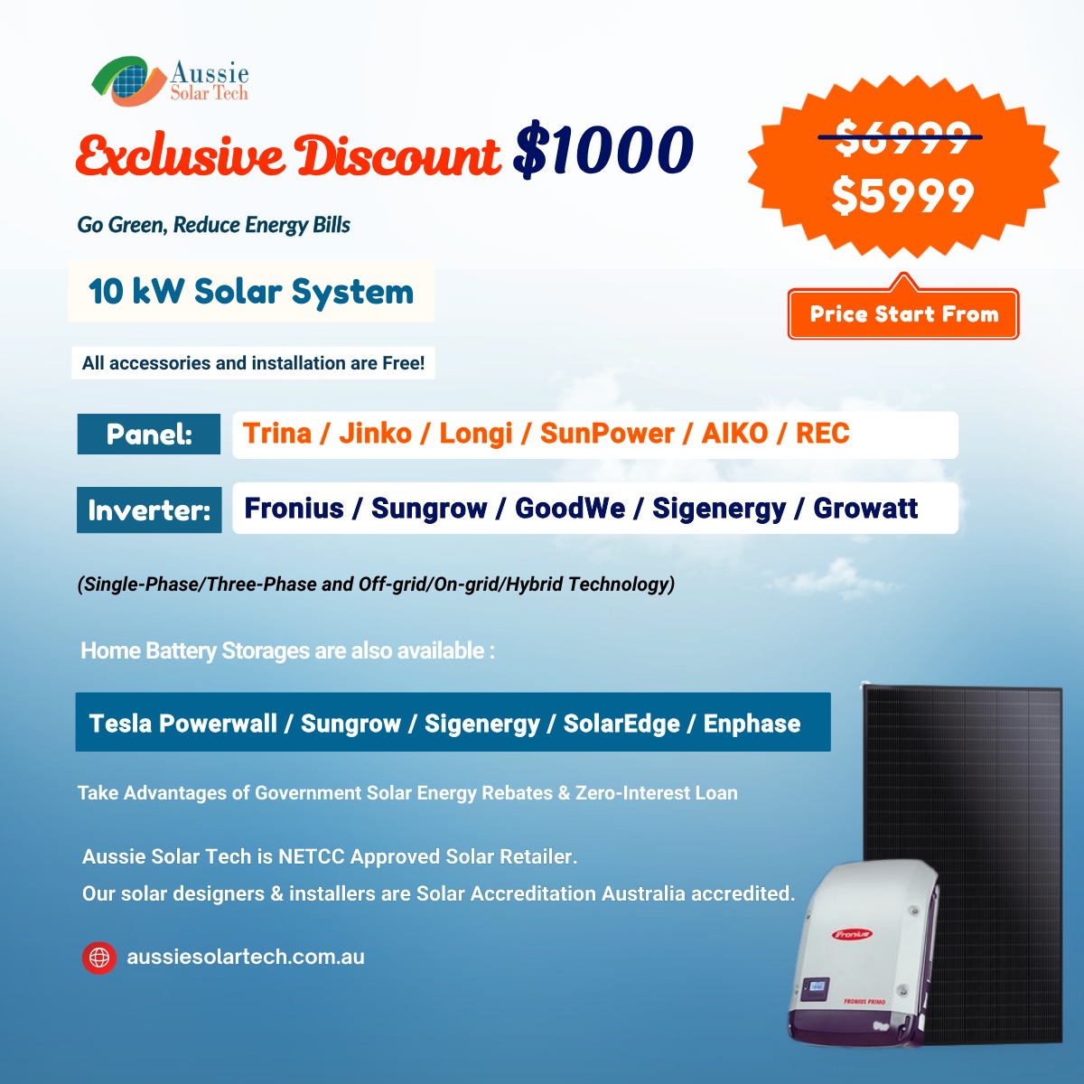 10kW Solar System Price
