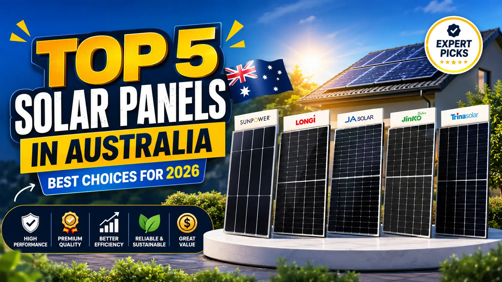 top 5 solar panels in australia