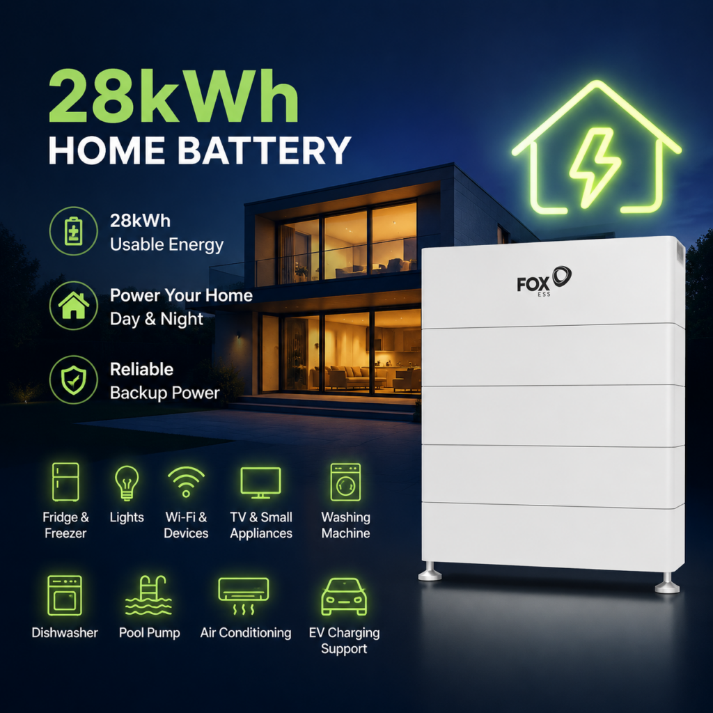 How Much Energy Can a 28KWh Battery Store