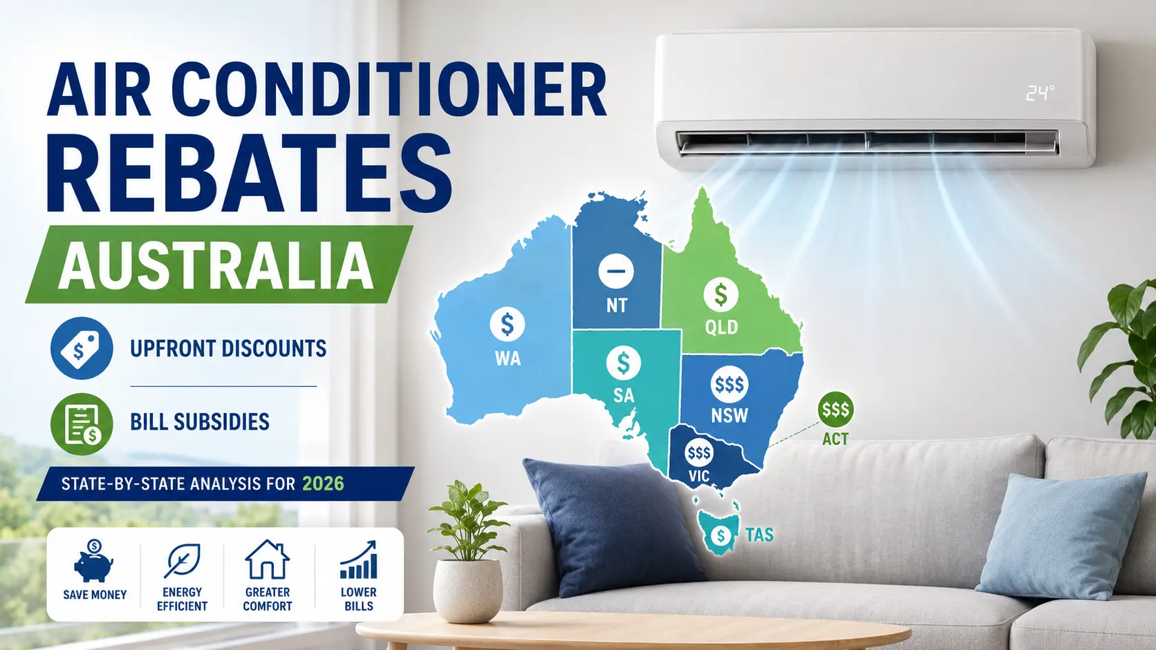 Air Conditioner Rebates Australia: State-by-State Analysis for 2026