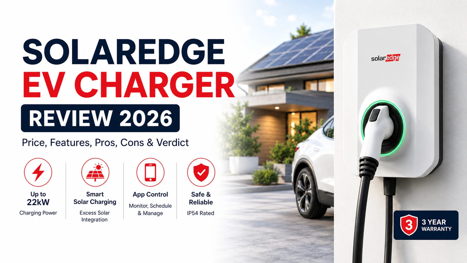 SolarEdge EV Charger Review 2026: Price, Features, Pros, Cons & Verdict