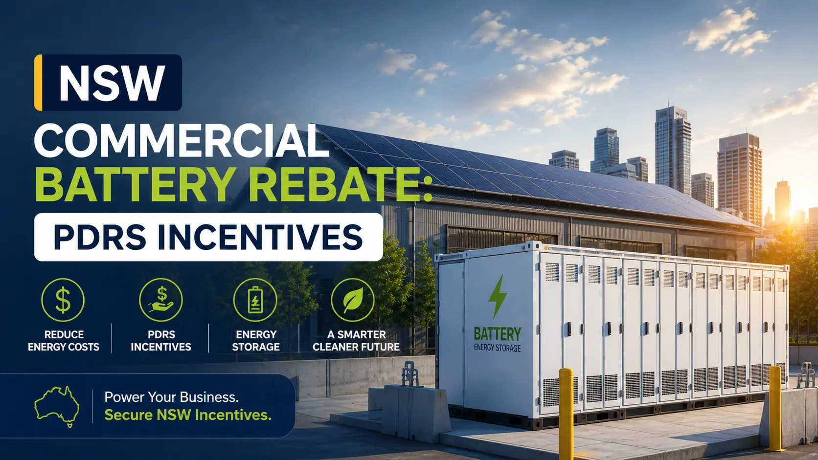 NSW Commercial Battery Rebate: PDRS Incentives