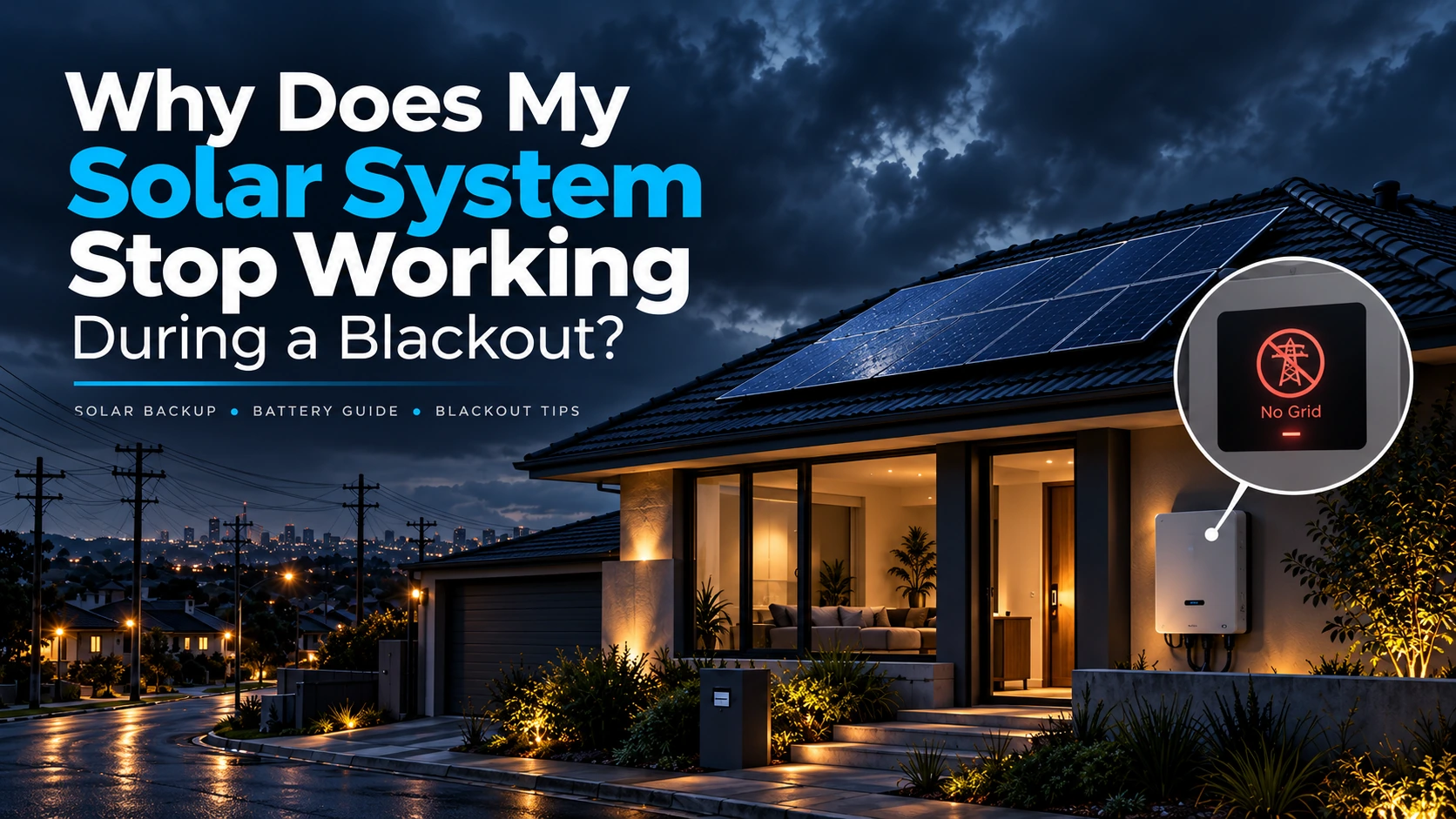 Why Does My Solar System Stop Working During a Blackout?